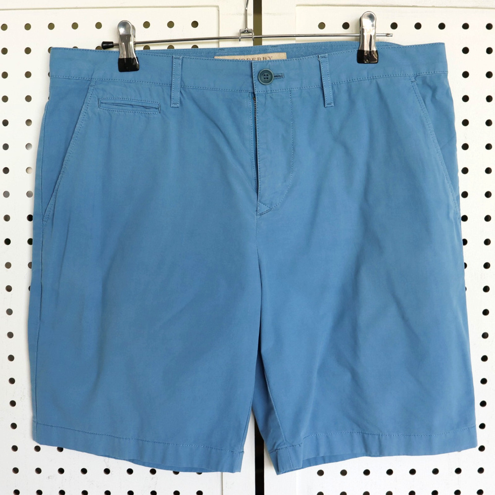 Burberry Brit Shorts Mens SIZE 42 Blue Chino Golf Outdoor Lightweight Preppy
